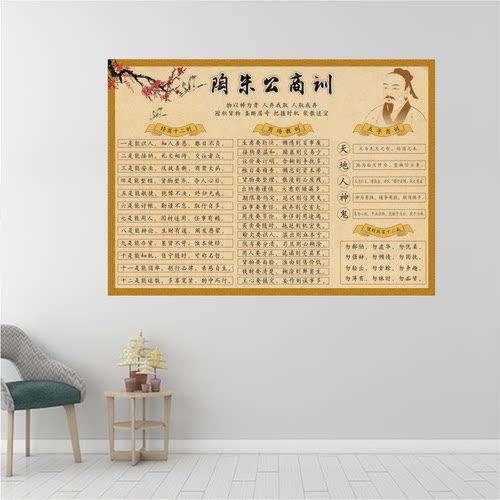 陶朱公经商十八范蠡生意海报画