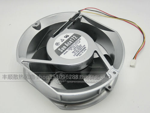 三洋12V 进口换气冷却排风扇风机17CM 烧烤吸烟扇/排烟扇 吸烟仪