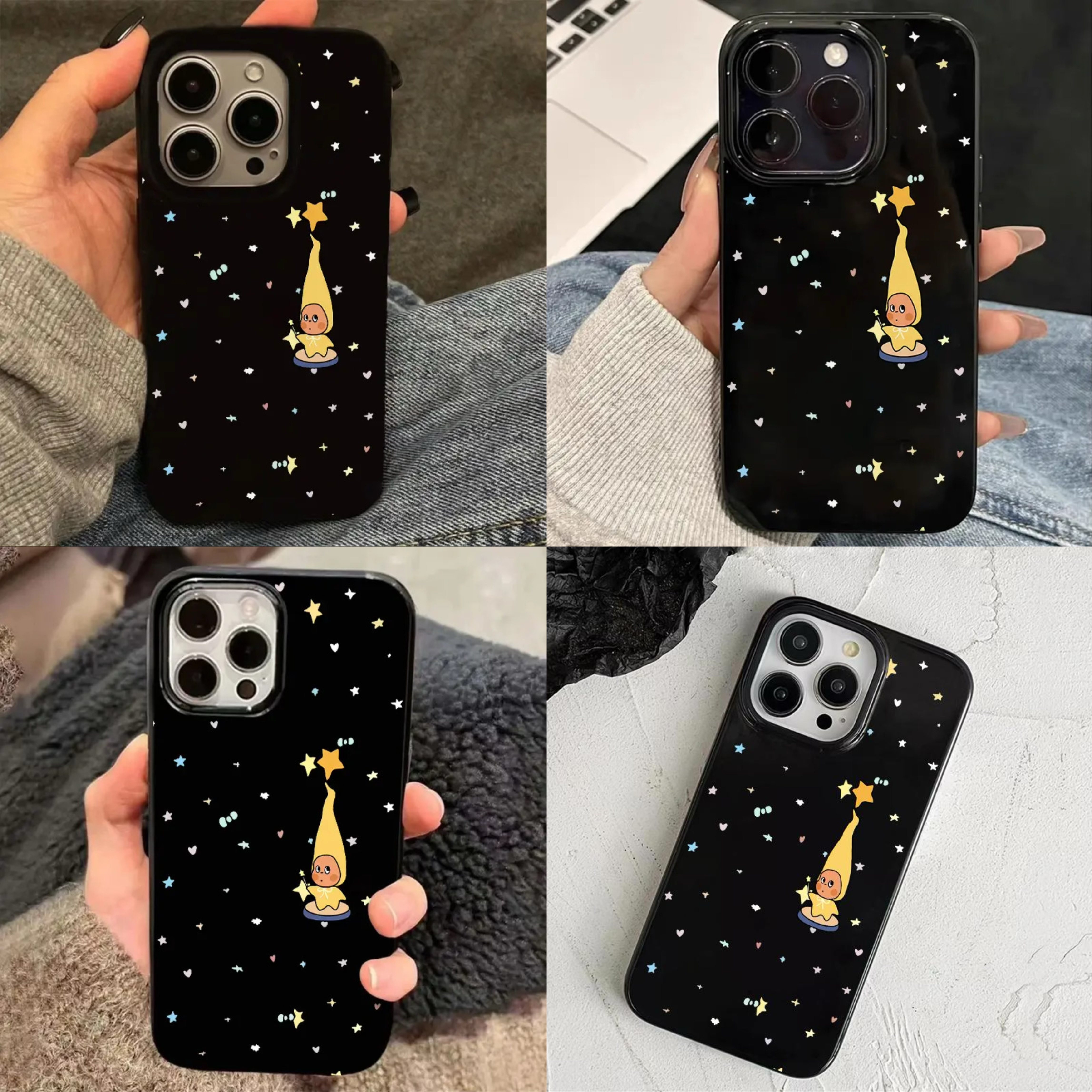 苹果星星人长帽檐TPU软壳