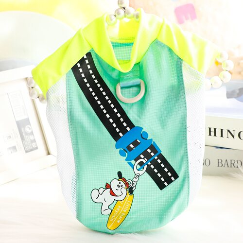小狗衣服春夏薄款可爱挂件背心凉凉衣小型犬泰迪宠物7649外贸批发