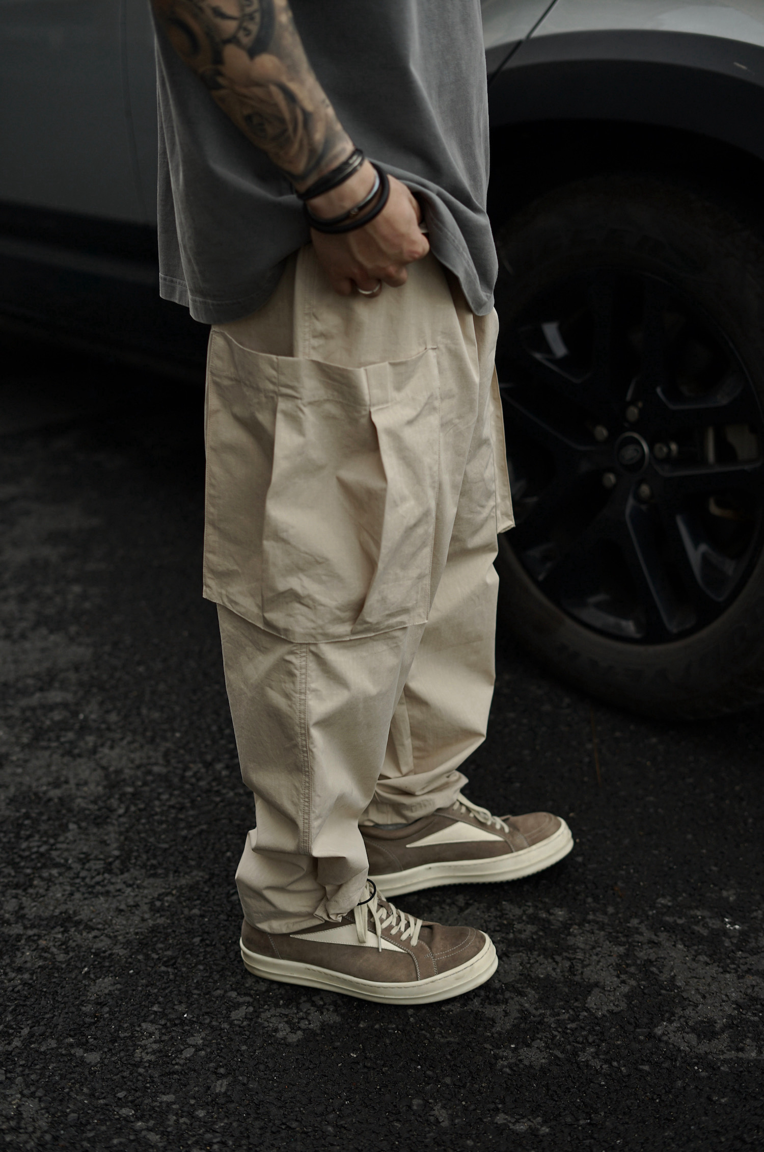 Gnomeslab24SS不规则沙洗长裤