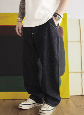 Gnomes lab25AW  重磅特织赤耳棉结微锥原色牛仔长裤