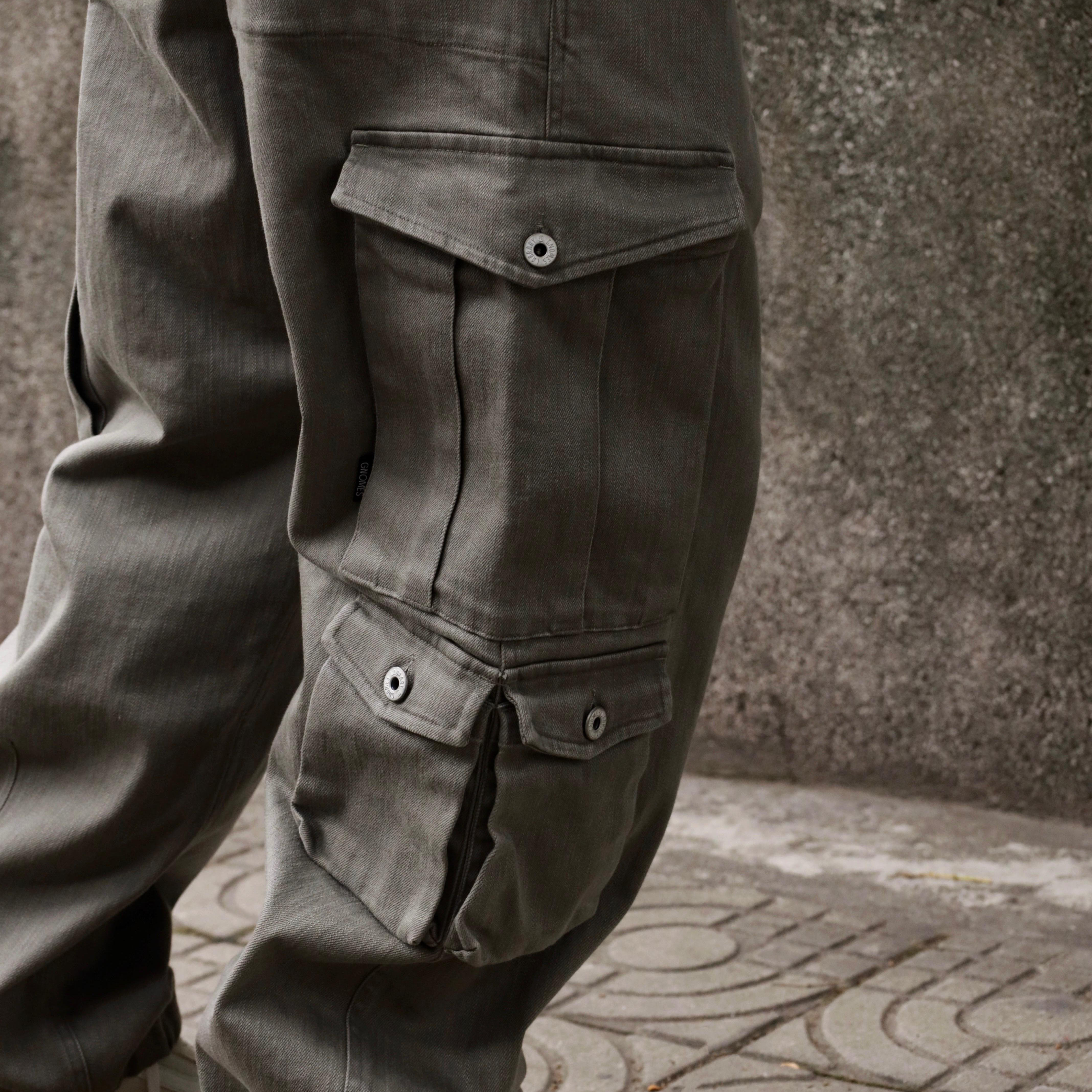 Gnomes lab 25SS日产植物染面料水洗八袋工装裤泰隆拉链