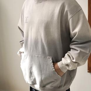 550g重磅水洗渐变破坏圆领套头卫衣 24AW Gnomes lab