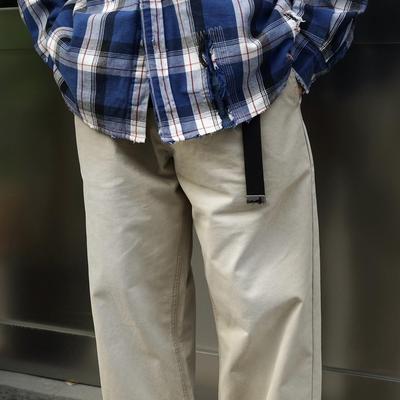 Gnomes lab 25SS 高密水洗起毛工艺蜡染做旧零钱口袋长裤