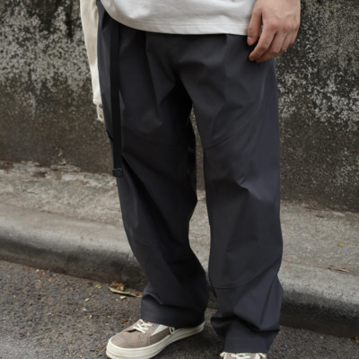 Gnomes lab 25SS轻量化户外速干结构设计磁吸扣通勤纯色长裤