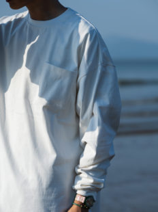 lab boy通勤廓形长袖 22AW city 口袋T恤 350g重磅纯棉长袖 Gnomes