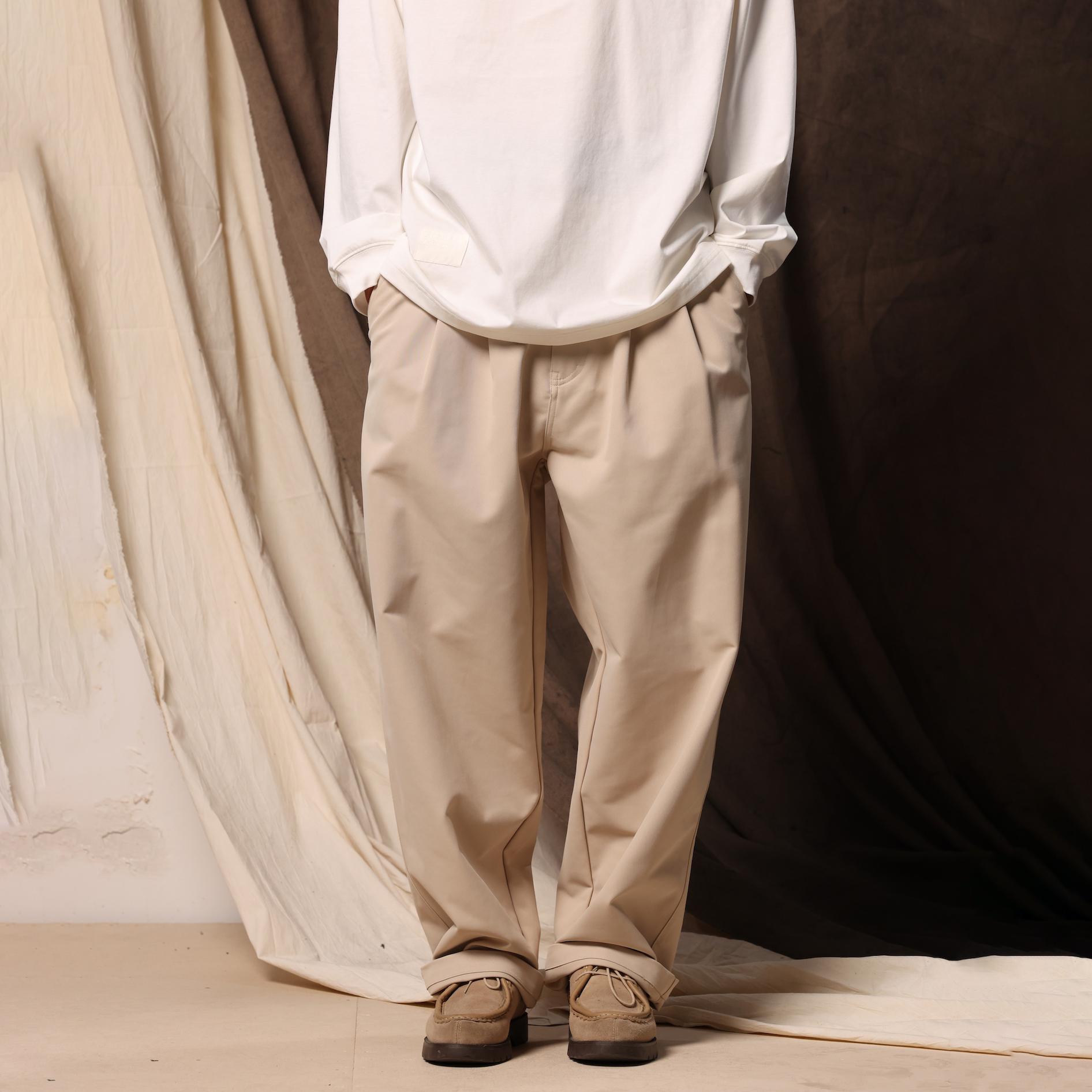 Gnomes24AW宽松直筒阔腿裤