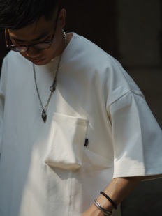 city Gnomes 350g质感高密网纹立体口袋廓形短袖 22SS boy lab