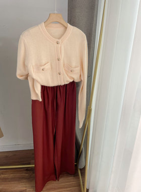 G8029松紧腰高腰休闲裤 长裤 拖地裤女2023春夏款