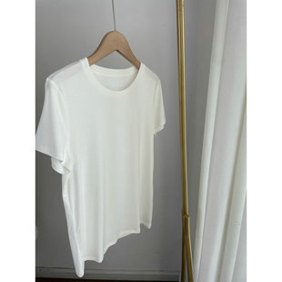 D25001基础款桑蚕丝养肤衣 圆领短袖净版T恤女2025春夏