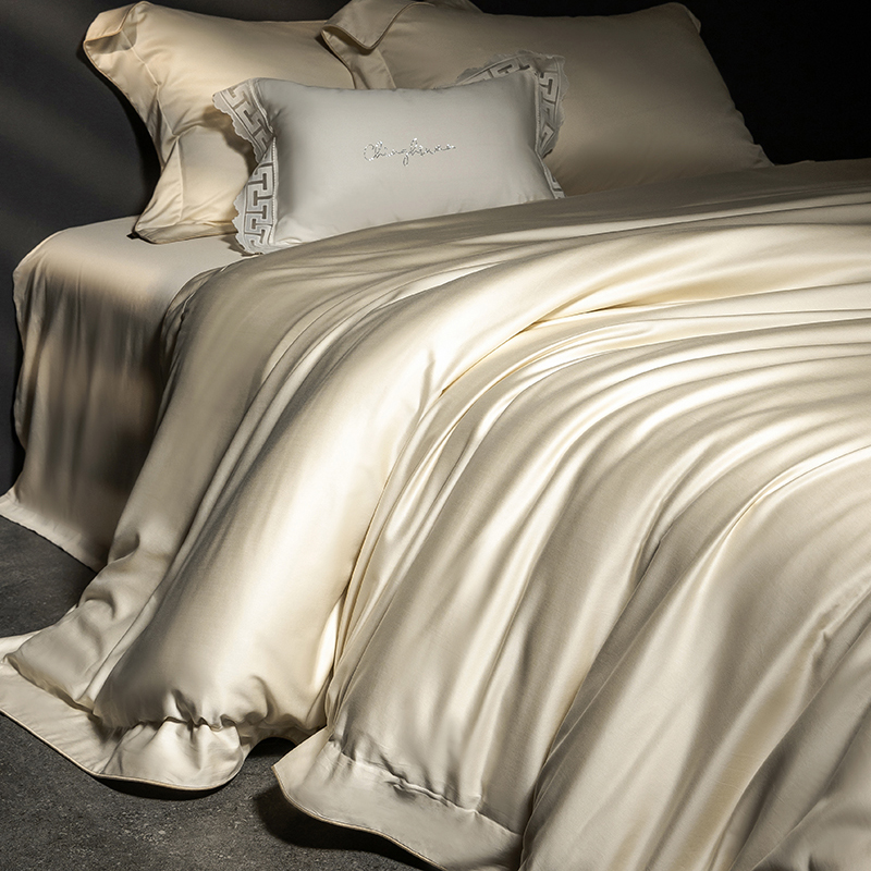 轻奢高端超细旦天丝棉磨毛四件套