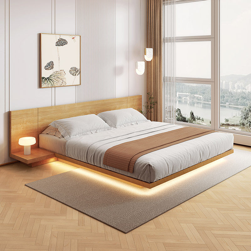 日式榻榻米床空间利用小卧室床民宿阁楼床实木矮床二胎亲子落地床