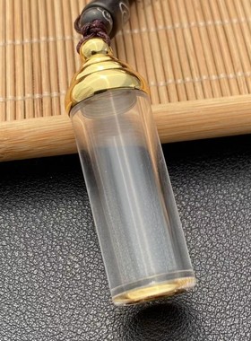 钛钢透明可以打开装藏朱砂舍利子