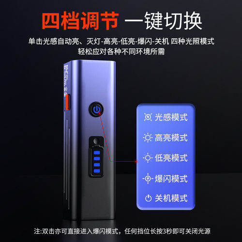 天火自行车夜骑灯强光手电筒充电公路车前尾灯山地车配件骑行装备