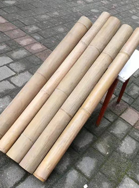 重庆斑竹天然阴干毛竹道具竹筒定制复古造景干原竹编竹雕渔鼓竹子