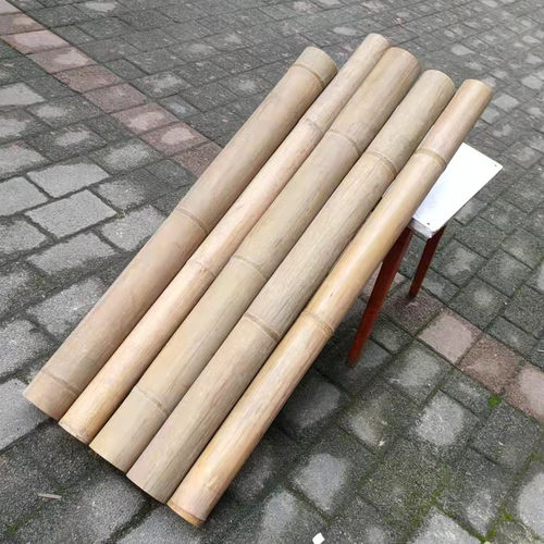 重庆斑竹天然阴干毛竹道具竹筒定制复古造景干原竹编竹雕渔鼓竹子