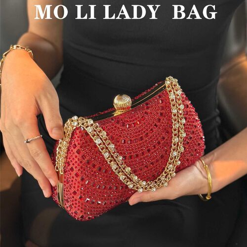 MOLI LADY BAG 名媛满钻闪闪钻石手提新娘包礼服晚宴包宴会婚宴包