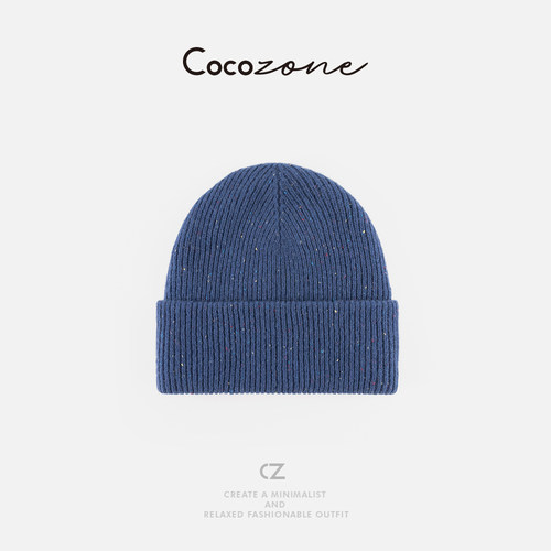 COCO ZONE 刘 一一 100羊毛圆顶柔软亲肤保暖休闲感时尚针织帽子