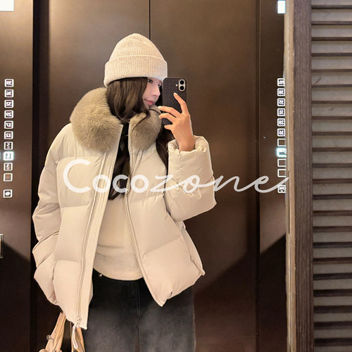COCO ZONE 刘 一一 “巴黎鹅王”95白鹅绒狐狸毛毛领保暖鹅绒服女