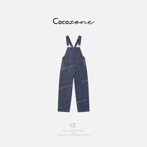COCOZONE刘一一牛仔背带裤