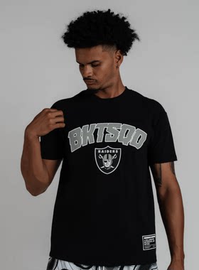 BKTSQD版纯棉橄榄球短袖T恤印花