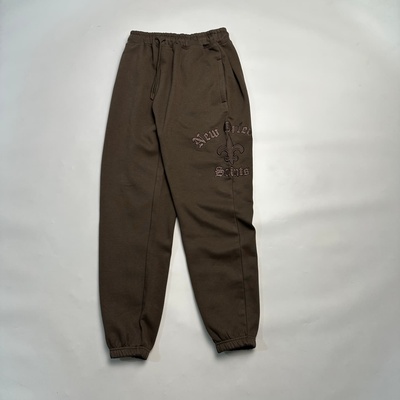 美式NFL圣徒队男士加绒刺绣卫裤