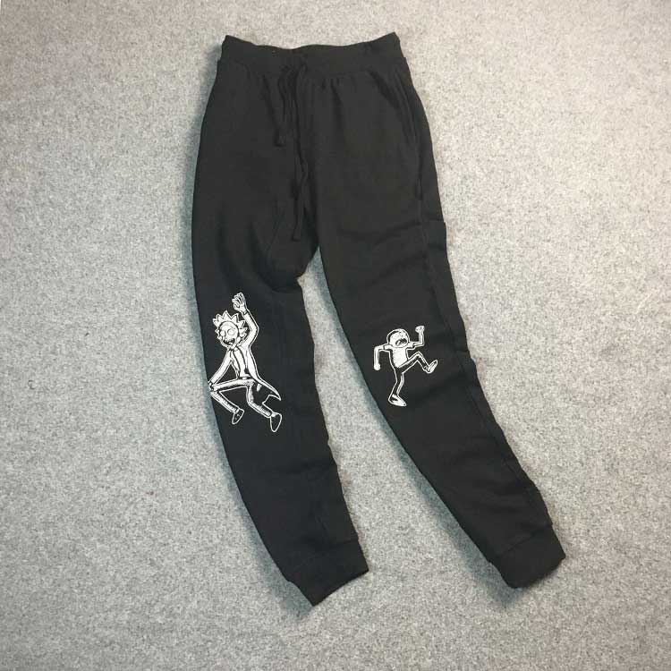 不能错过的好货 毛圈棉收口小脚卫裤 卡通人物潮牌青年学生休闲裤