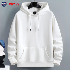 NASA加绒帽衫纯棉宽松百搭大码潮