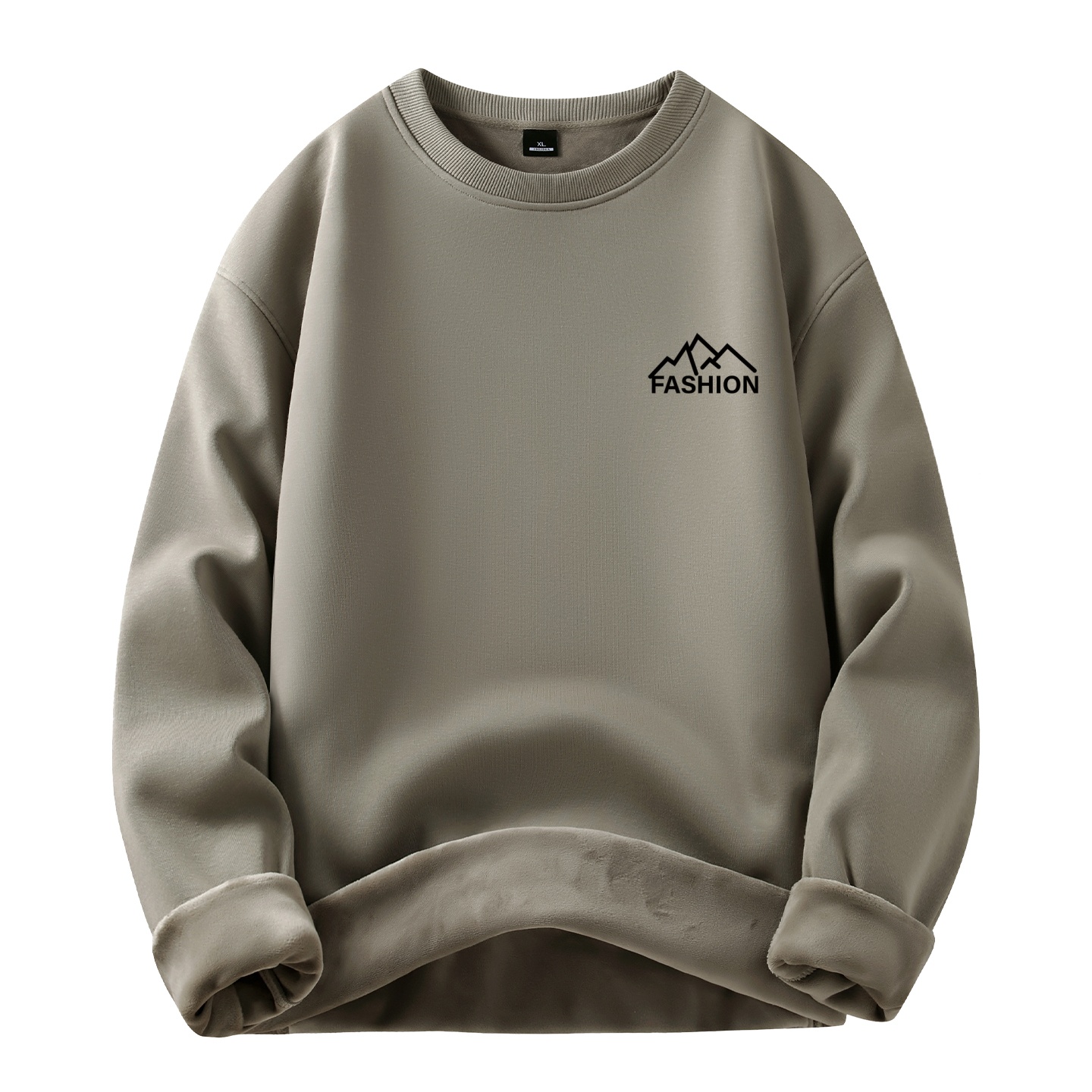 NASA联名青年宽松百搭银狐绒卫衣