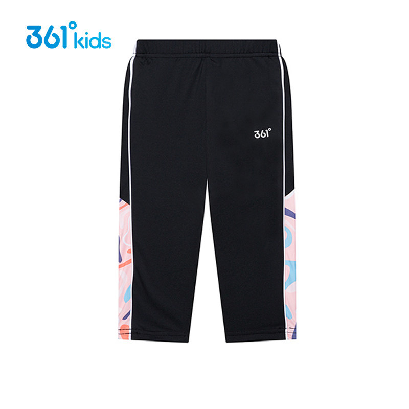 361童装 女童七分裤速干透气夏季儿童中大童休闲运动裤子学生短裤