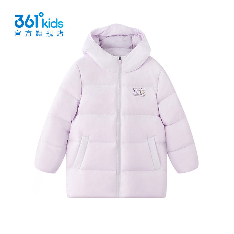 361童装女童羽绒服中小童连帽保暖2026冬季新款儿童防风运动外套