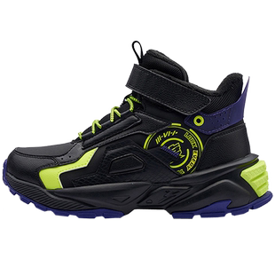 361童鞋男童大棉鞋高帮雪地靴新款冬季加绒防滑中大童儿童运动鞋