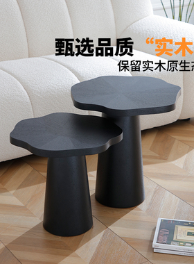 实木沙发边几边桌客厅家用茶桌置物架床头床边迷你阳台小茶几桌子