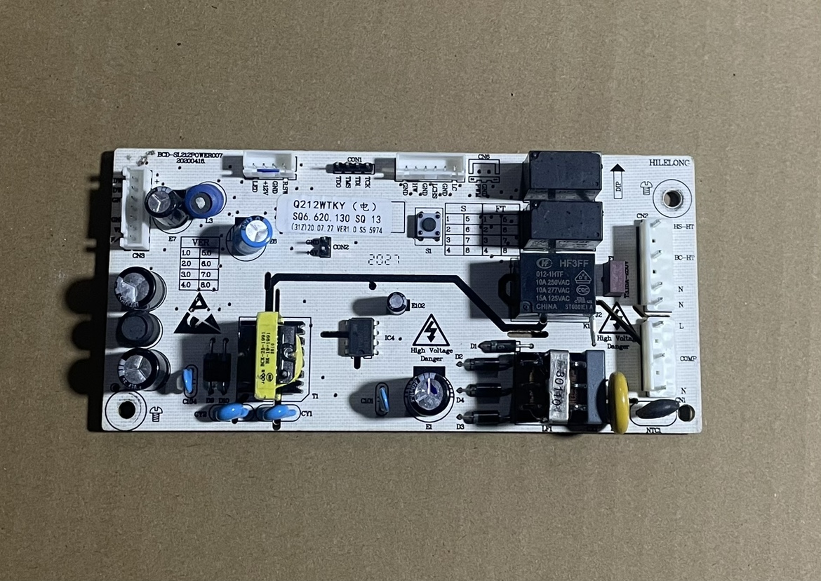 BCD212WTKY Q212WTKY SQ6.620.130 适用伊莱克斯冰箱电源板控制板