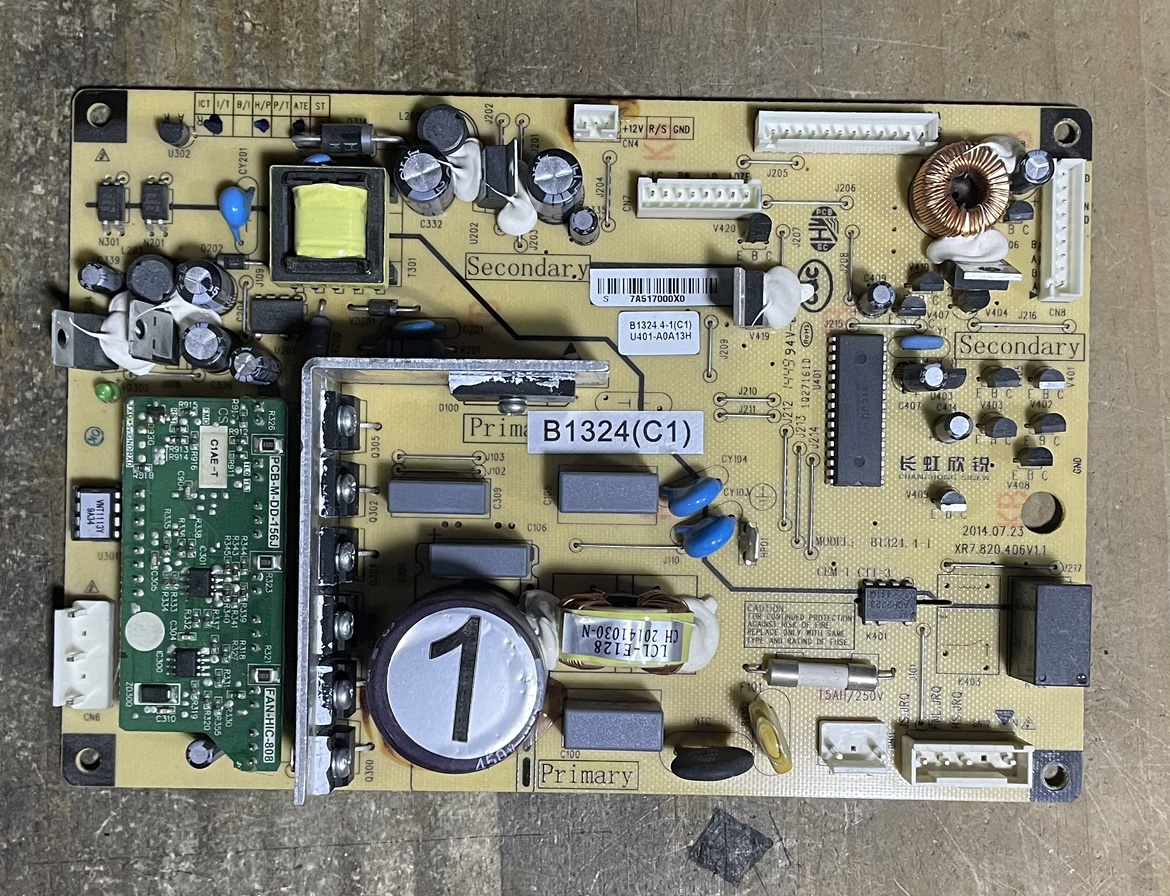 美菱冰箱冰主板电脑板BCD-418WPCX电源板B1324(H1)(C1)控制板