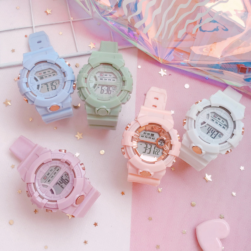 女初高中生学院风小考试电子手表