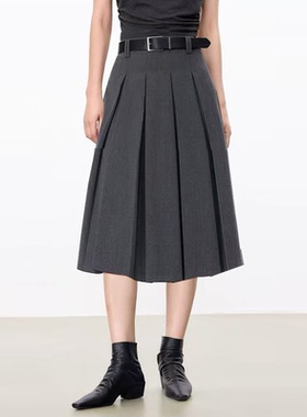 【晓雯姐妹x深圳OCT年终收官】NQ5002真丝羊毛半身裙（裙长68cm）