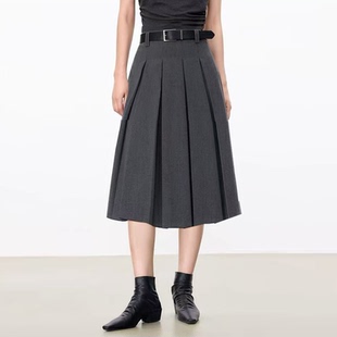 【晓雯姐妹x深圳OCT年终收官】NQ5002真丝羊毛半身裙（裙长68cm）