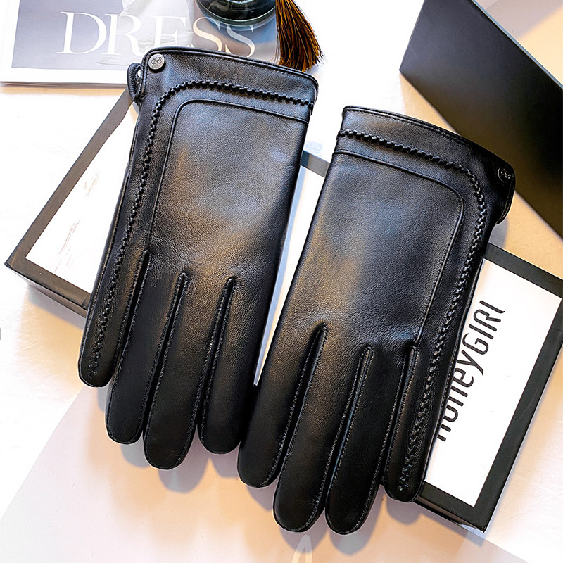真皮手套男士加绒加厚保暖触屏骑行冬季防风防水羊皮手套男薄款,服饰配件/皮带/帽子/围巾,手套,淘宝优惠券,粉丝福利购,淘宝优惠卷