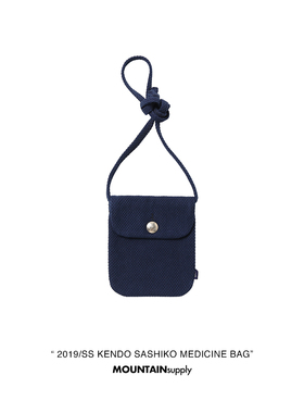 MOUNTsupply剑道面料药包MEDICINE BAG蓝染刺子真美分扣visvim