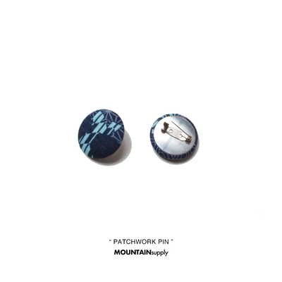 日本古布拼接胸针visvim