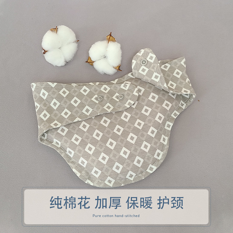 纯棉花可脱胆护颈带保暖防寒脖套