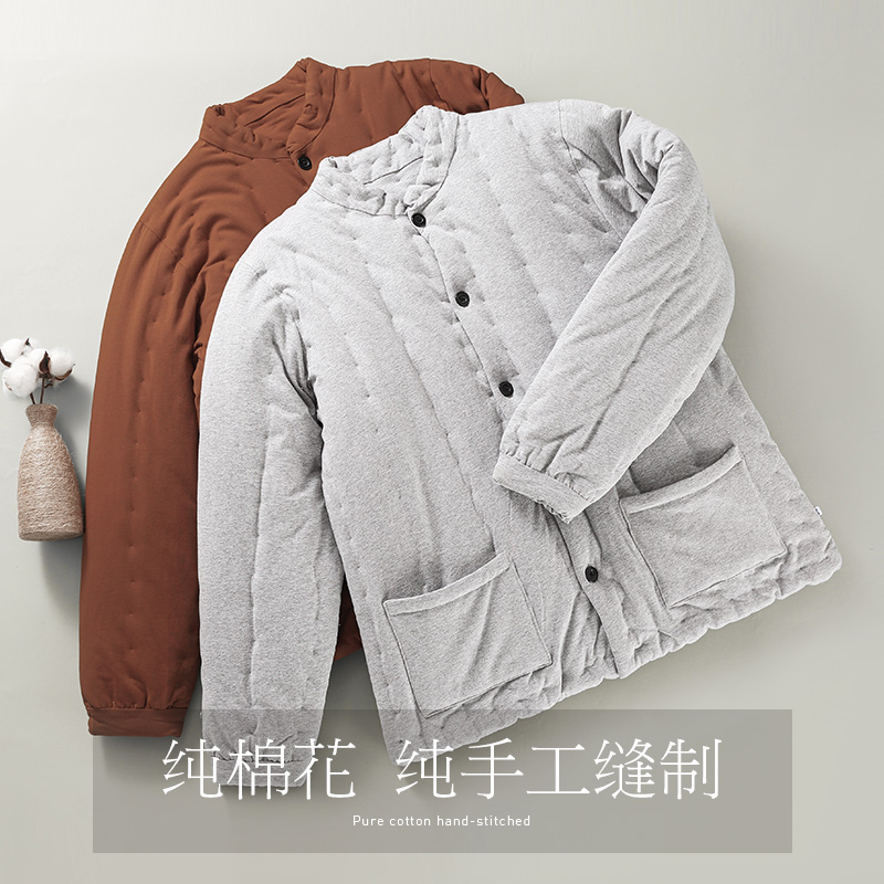 纯棉花手工男士扣子棉衣棉袄棉服