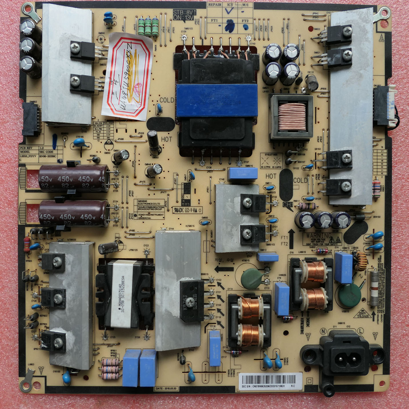 三星UA55JU591电源板BN96-35336C