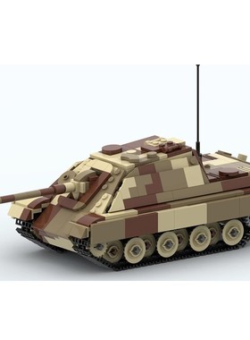 MOC-154175 二战猎豹坦克模型军事系列 小颗粒diy拼装积木玩具男