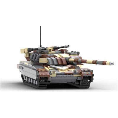 MOC积木军事系列 T-72 M1坦克模型小颗粒拼装积木玩具套装跨境