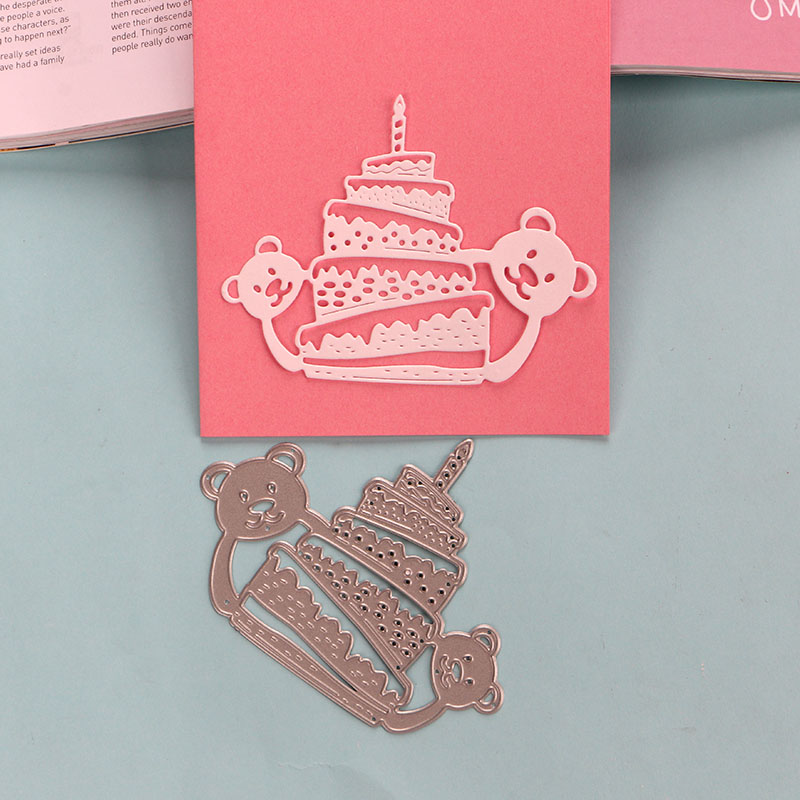 切割模板DIY刀模cutting die滚花机纸艺机生日快乐蛋糕DIY手工制