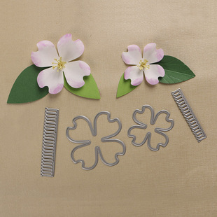 die滚花机纸艺机山茱萸花朵DIY手工制作 切割模板DIY刀模cutting