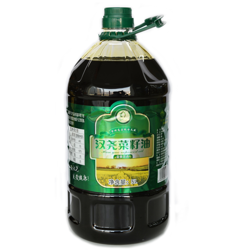 青海省互助縣漢堯金典濃香壓榨菜籽油5L廠家直銷